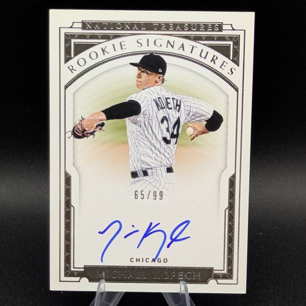 2019 National Treasures Michael Kopech Rookie Signatures AUTO #'d /99 White Sox